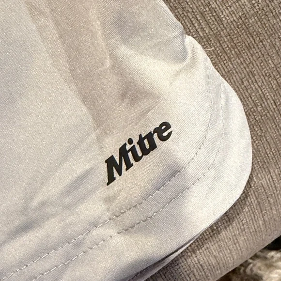 Mitre Light Gray Athletic Shorts - Picture 2 of 9